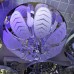 Кристален пеещ полилей 4xE14+RGB LED + MP3 + BLUETOOTH, ХРОМ Модел:1305/4 CH