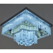 Kристален полилей ,EL 2849-600 CH Хром , 70 W LED+RGB ,Размер:60х60 см