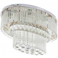 Кристален полилей 3086/60 CH,Хром, 8xE27+ RGB + MP3 + BLUETOOTH,Дължина :60см