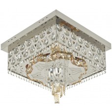 Kристален полилей Dubai, хром, led 24w, 3000-6000k+RGB, 4057/400,Дистанционно управление,Не е музикален