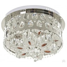 Кристален полилей  4058/400  хром, led 24w, 3000-6000k+RGB, 4058/400