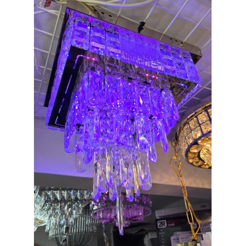 Kристален полилей 6359-300 CH, KARE хром, led 48W,RGB диоди, 3000k ...